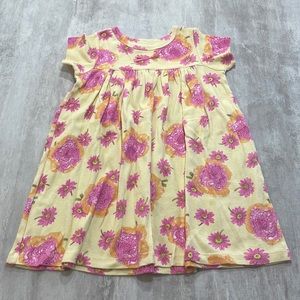 BABY LULU Yellow Floral Dress sz 4T